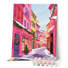 Cargar imagen en el visor de la galería, Callejón navideño rosa