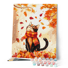 Cargar imagen en el visor de la galería, Gato juguetón de otoño