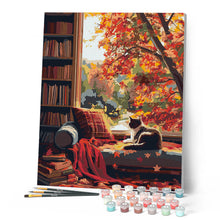 Cargar imagen en el visor de la galería, Vista otoñal del gato