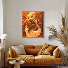 Cargar imagen en el visor de la galería, Niña con corona de otoño