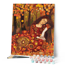 Cargar imagen en el visor de la galería, Dama otoñal inspirada en Klimt