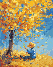 Cargar imagen en el visor de la galería, Pintar por numeros Figured&#39;Art - Niño de otoño inspirado en Van Gogh