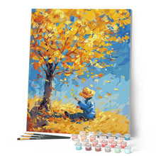 Cargar imagen en el visor de la galería, Niño de otoño inspirado en Van Gogh