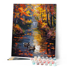 Cargar imagen en el visor de la galería, Estanque dorado en otoño