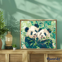 Cargar imagen en el visor de la galería, Pandas Comiendo Bambú