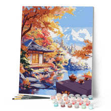 Cargar imagen en el visor de la galería, Casa del Té en Otoño junto al Lago