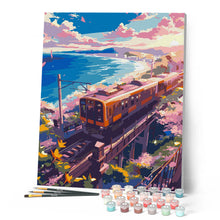 Cargar imagen en el visor de la galería, Ferrocarril de Sakura junto al Océano