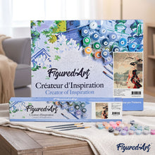 Cargar imagen en el visor de la galería, Escena Vintage de una Geisha en Invierno