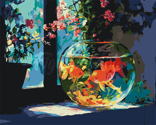 Cargar imagen en el visor de la galería, Pintar por numeros Figured'Art - Pecera Soleada