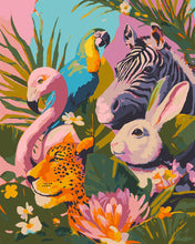 Cargar imagen en el visor de la galería, Pintar por numeros Figured'Art - Amigos de la Selva