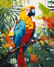Cargar imagen en el visor de la galería, Pintar por numeros Figured'Art - Guacamayo Tropical