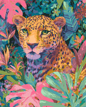 Cargar imagen en el visor de la galería, Pintar por numeros Figured'Art - Leopardo Tropical