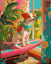 Cargar imagen en el visor de la galería, Pintar por numeros Figured'Art - Perro Amante del Surf
