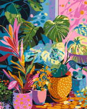 Cargar imagen en el visor de la galería, Pintar por numeros Figured'Art - Rincón de Plantas de Interior