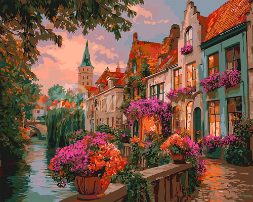 Pintar por numeros Figured'Art - Casas del Canal