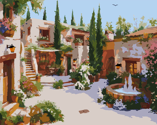 Pintar por numeros Figured'Art - Patio de la Villa Blanca