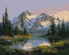 Cargar imagen en el visor de la galería, Pintar por numeros Figured'Art - Lago Alpino