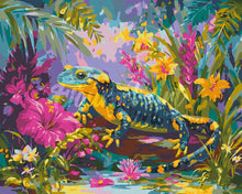 Cargar imagen en el visor de la galería, Pintar por numeros Figured'Art - Salamandra Feliz