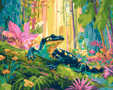 Cargar imagen en el visor de la galería, Pintar por numeros Figured'Art - Salamandra del Bosque