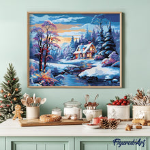 Cargar imagen en el visor de la galería, Cabaña Invernal junto al Río