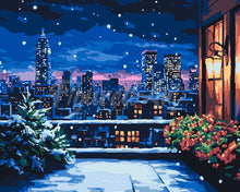 Cargar imagen en el visor de la galería, Pintar por numeros Figured'Art - Balcón Invernal