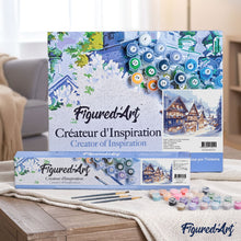 Cargar imagen en el visor de la galería, Pueblo Nevado en Acuarela