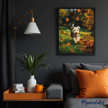 Cargar imagen en el visor de la galería, Cachorro alegre en otoño