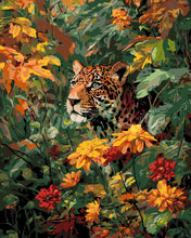 Cargar imagen en el visor de la galería, Pintar por numeros Figured'Art - Leopardo en otoño