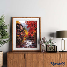 Cargar imagen en el visor de la galería, Pueblo de otoño en Nikkō Japón