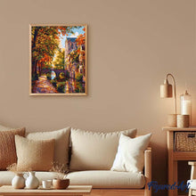 Cargar imagen en el visor de la galería, Pueblo ribereño en otoño