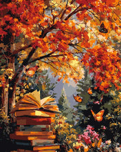 Cargar imagen en el visor de la galería, Pintar por numeros Figured'Art - Lectura con mariposas