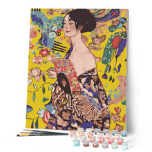 Cargar imagen en el visor de la galería, Dama con abanico - Klimt