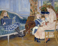 Cargar imagen en el visor de la galería, Pintar por numeros Figured'Art - La tarde de los niños en Wargemont - Renoir