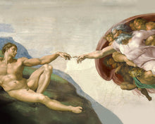 Cargar imagen en el visor de la galería, Pintar por numeros Figured'Art - La creación de Adán - Miguel Ángel