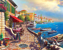 Cargar imagen en el visor de la galería, Pintar por numeros Figured'Art - Paseo matutino mediterráneo