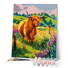 Cargar imagen en el visor de la galería, Highland Cow campo