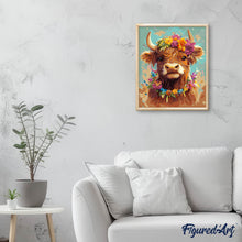 Cargar imagen en el visor de la galería, Highland Cow reina del jardín