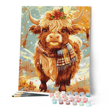 Cargar imagen en el visor de la galería, Highland Cow encanto otoñal