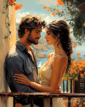 Cargar imagen en el visor de la galería, Pintar por numeros Figured'Art - Pareja romántica junto al mar