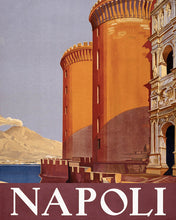 Cargar imagen en el visor de la galería, Pintar por numeros Figured'Art - Póster vintage de Nápoles