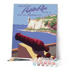 Cargar imagen en el visor de la galería, Póster vintage de Puerto Rico