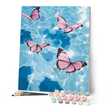 Cargar imagen en el visor de la galería, Mariposas rosas sobre el agua