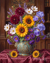 Cargar imagen en el visor de la galería, Pintar por numeros Figured'Art - Ramo de jardín vibrante
