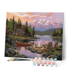 Cargar imagen en el visor de la galería, Fogata junto al lago