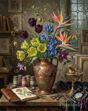 Cargar imagen en el visor de la galería, Pintar por numeros Figured'Art - Floral atemporal