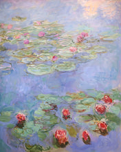 Cargar imagen en el visor de la galería, Pintar por numeros Figured'Art - Nenúfares rojos - Monet