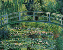 Cargar imagen en el visor de la galería, Pintar por numeros Figured'Art - Nenúfares y puente japonés - Monet