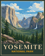 Cargar imagen en el visor de la galería, Pintar por numeros Figured'Art - Parque Nacional de Yosemite - California