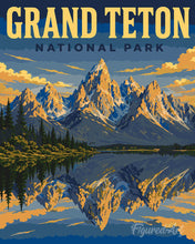 Cargar imagen en el visor de la galería, Pintar por numeros Figured'Art - Parque Nacional de Grand Teton - Wyoming