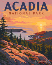 Cargar imagen en el visor de la galería, Pintar por numeros Figured'Art - Parque Nacional Acadia - Maine